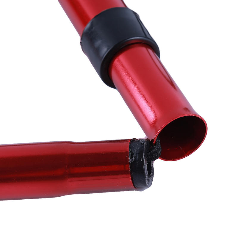 Πτυσσόμενο Ελαφρύ Μπαστούνι Πεζοπορίας Ρυθμιζόμενο Μεταλλικό Αναδιπλούμενο Ταξιδιού Πεζοπορίας Ορειβασίας Μπαστούνι Πατερίτσες Με Αντιολισθητική Λαστιχένια Βάση Για Γυναίκες Άνδρες