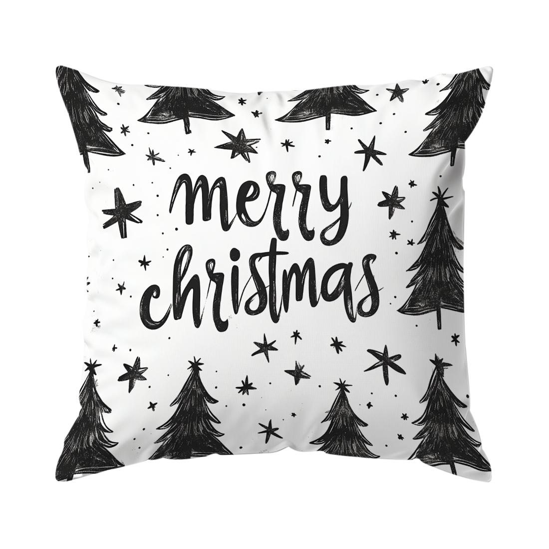 

Christmas tree Cushions Pillowcase Polyester Cushion Cover Throw Pillow Sofa Decoration Pillowcover Home Decor 450*450mm