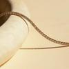 Stainless Steel 14K Gold PVD Plated 38+5cm Zircon Tennis Chain Choker Necklace Titanium Steel Full Paved Zircon Chain Necklace