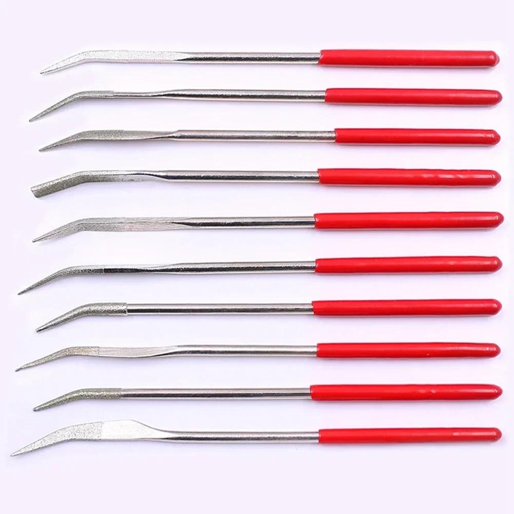 

Diamond File Set Needle File Set Elbow Curved File Bend Head Mini Needle File For Stone Glass Metal Carving Craft High Quality China Mainland