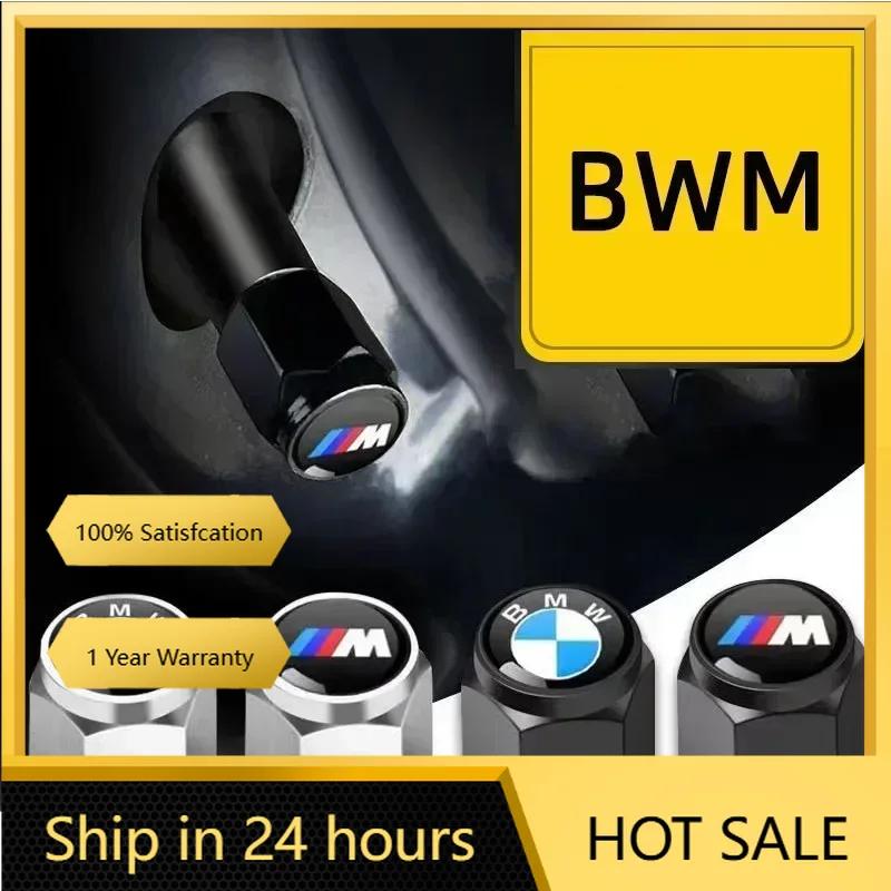 2025 Hot 4Pcs Car Wheel Tire Styling Tire Valve Air Nut Cover Car Logo Accessories For BMW E46 E52 E53 E60 E90 E91 F30 F20 F10 F