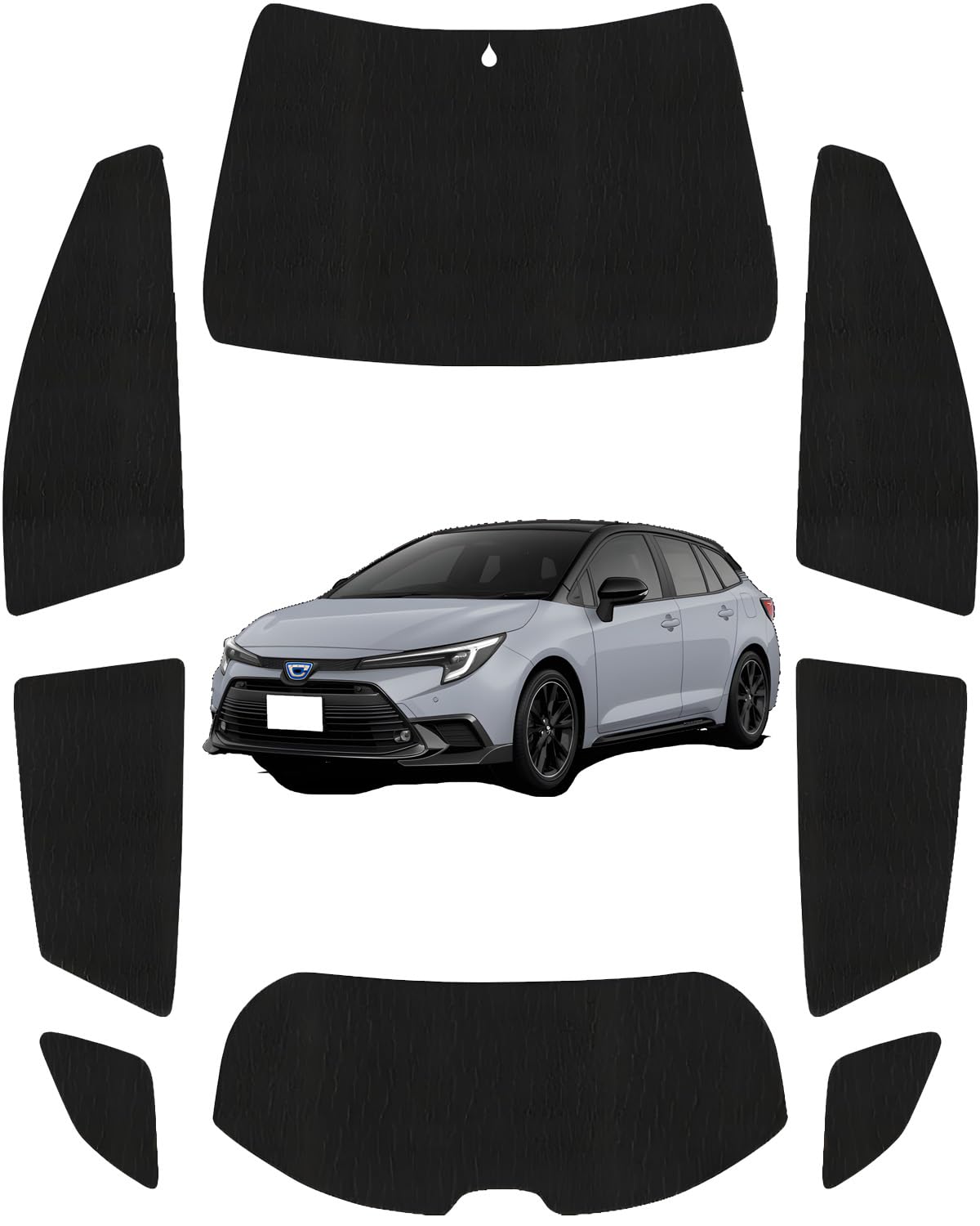 

Loveyes Toyota Corolla Touring Sun Shade for All Windows 210 Series Corolla Touring Sun чёрный