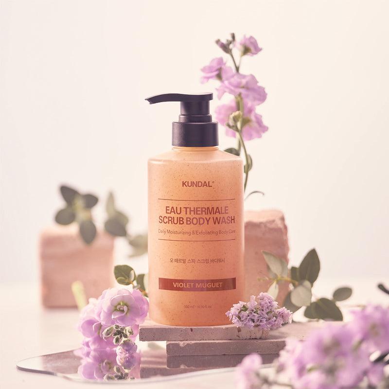[KUNDAL] Eau Thermale Scrub Body Wash 500ml