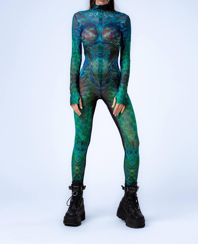 Halloween Adult Bodysuit With Stretch Fabric For Role Play And Costume Parties