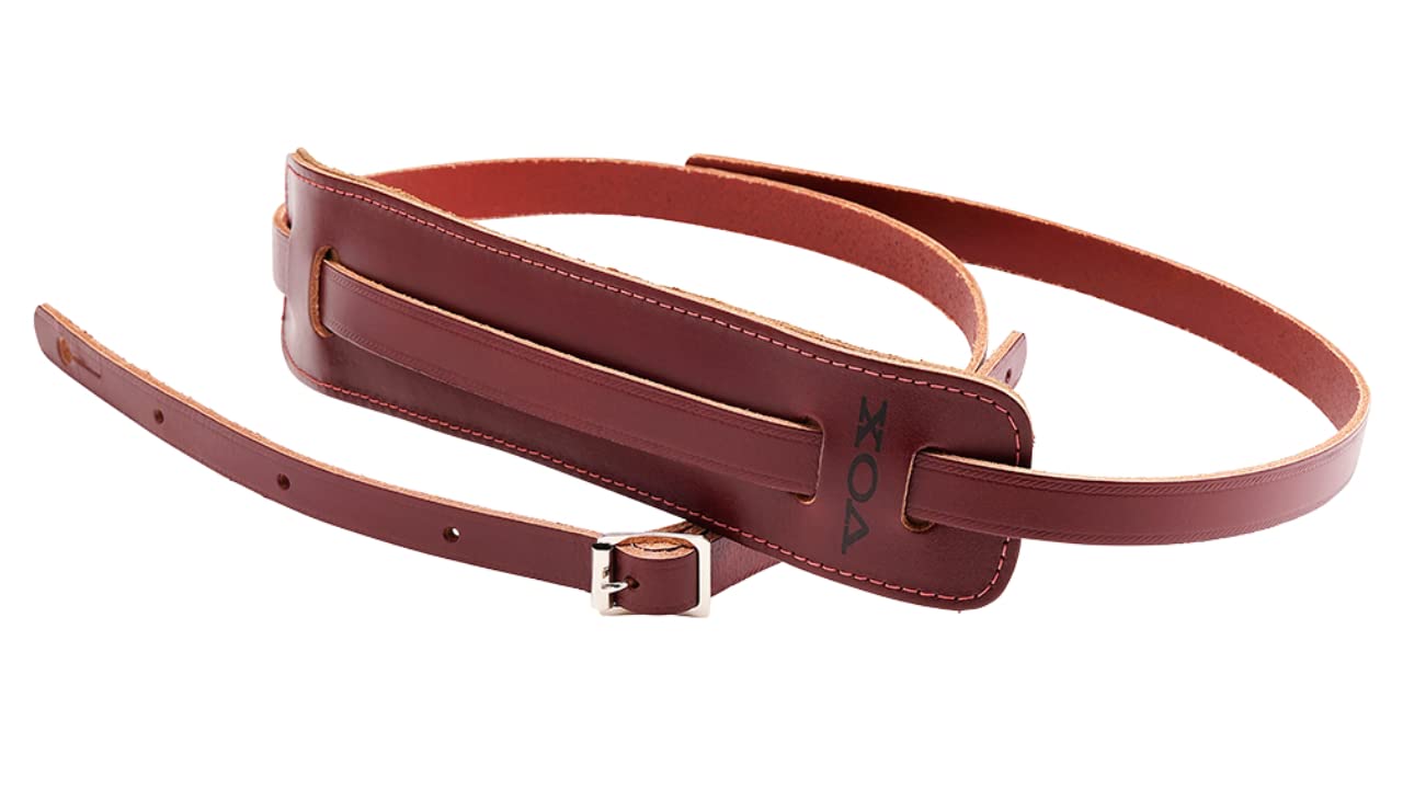 

VOX Vintage Leather Guitar Strap Red 60 s MM25-BRG