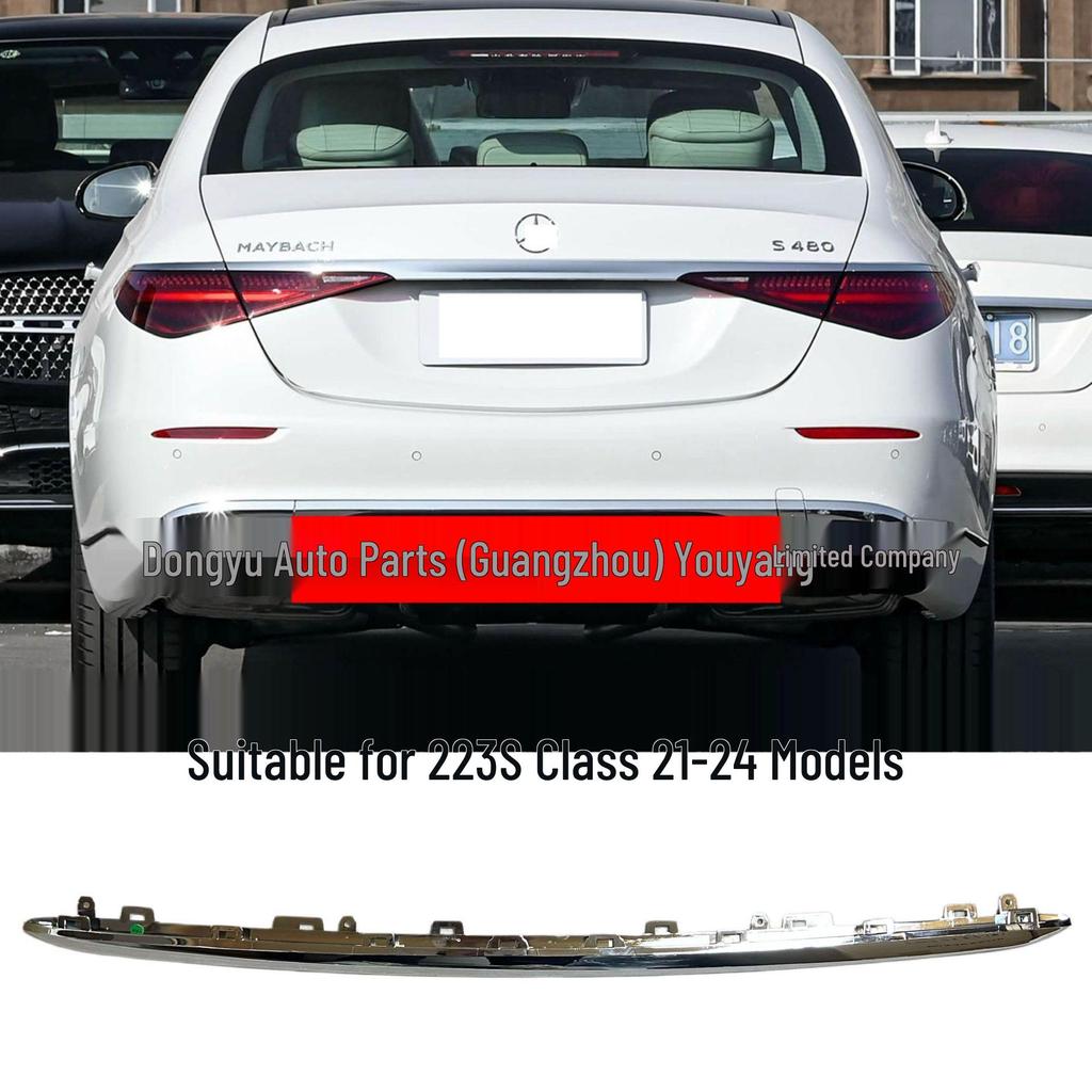 Electroplated Rear Bumper Lower Bright Strip for Mercedes-Maybach 223 S-Class S450/S580/S680 (2238855002)