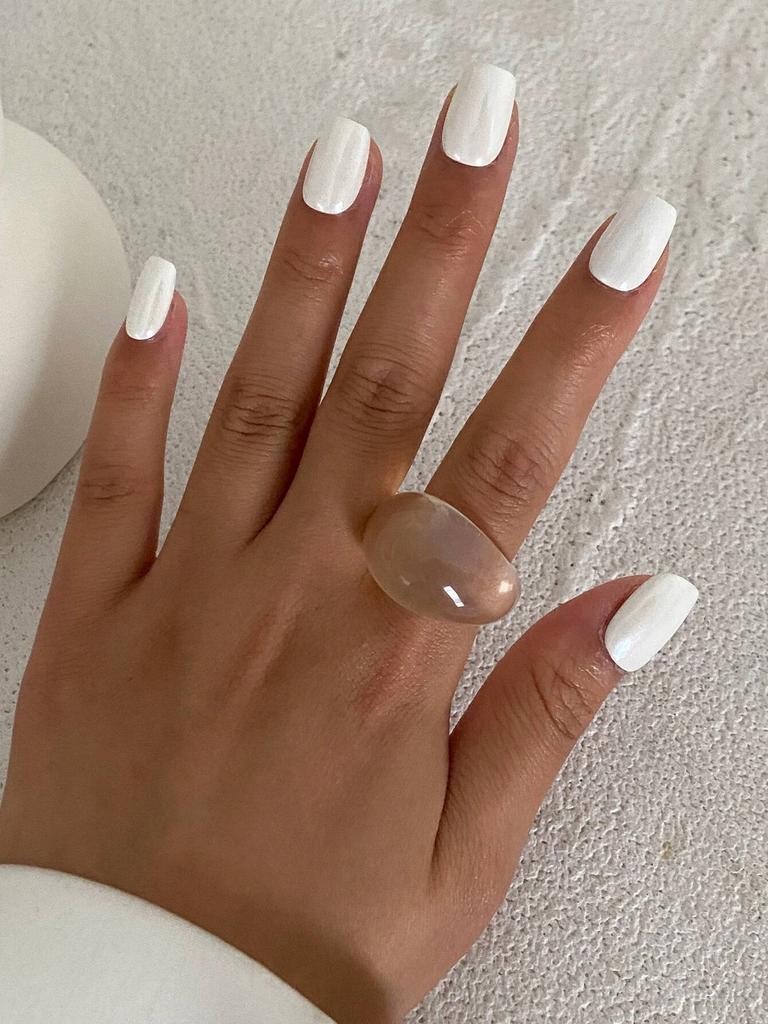 Salircon Creative Colorful Resin Acrylic Finger Rings for Women 2026 New Fashion Irregular Geometric Ring Aesthetic Jewelry Gift