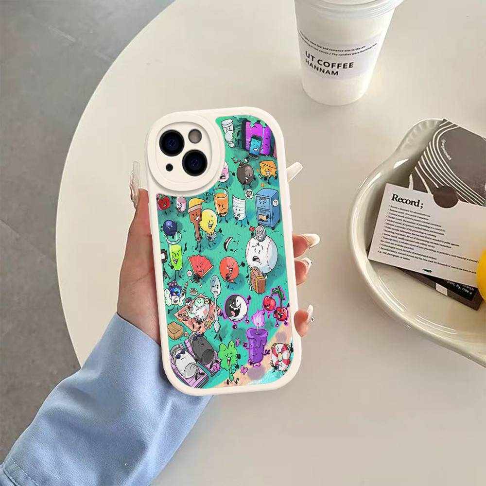 B-Bfdi Battle For D-Dream Island Leather Phone Case For IPhone 16 15 14 13 12 11 Pro Max Plus Shockproof Cover