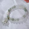 Handmade Tianshan Green Jade Bracelet Ladies Ins Wind Chalcedony Lily Flower Bracelet Independent Packaging Holiday & Business Present