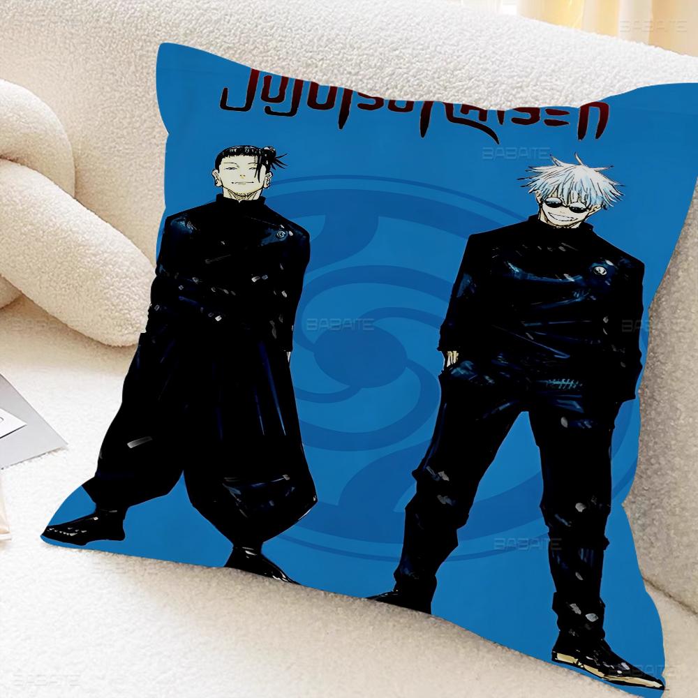 Anime Gojo And Geto Cushion Cover Pillow Cover Decor Pillowcase Printed Cushion Case For Couch