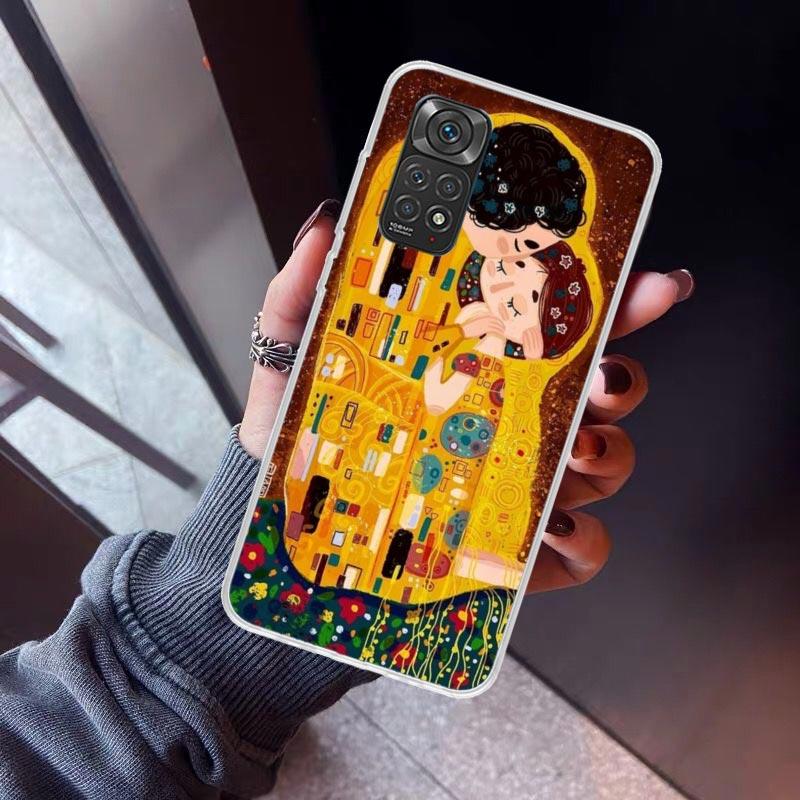 Kiss by Gustav Klimt Desig Phone Case For Xiaomi Redmi Note 15 14 14S 13 12S 12 Pro Plus 11S 11 10S 10 4G Cover 11E 11T 5G Print