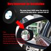 2Pcs Blind Spot Mirror 360 Degree Adjustable HD Glass and ABS Housing Convex Round Stick On Mirror