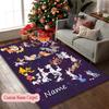 1pc Custom Name Printed Area Carpet, Magical Mickey Starry Adventure Rug, Home Sofa Chair Mat For Christmas and Halloween Décor