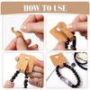 100pcs Foldable Kraft Paper Packing Cards For DIY Jewelry Display Holders Handmade Necklace Bracelet Retail Price Tags