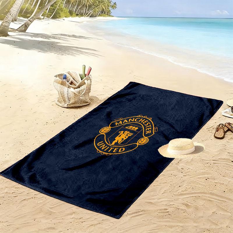 Asciugamano da Spiaggia Stampa Tifosi Fedeli MUFC, Asciugamano Grande Morbido Asciugatura Rapida per Spiaggia Campeggio Nuoto