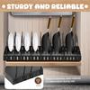Pull Out Pans Organizer Rack with 8 Adjustable Dividers Sliding Pot and Lid Holder Kitchen Cabinet Utensils Storage Rack