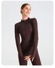 European & American Zipper Yoga Jacket - Quick-Drying, Slimming, Long Sleeve Fitness Top for Women