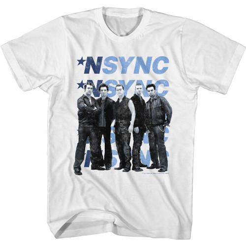 NSYNC Multi Logo White Adult TShirt Unisex T-Shirt L