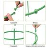 3-24Sets Plant Support Stakes Plastic Plant Support Pile For Flowers Greenhouses Arrangement Fixing Rod Holder Garden Tools