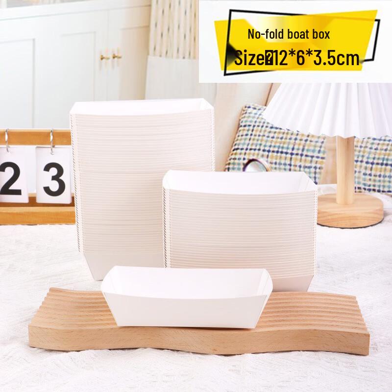 Disposable Laminated Kraft Paper Boat Trays