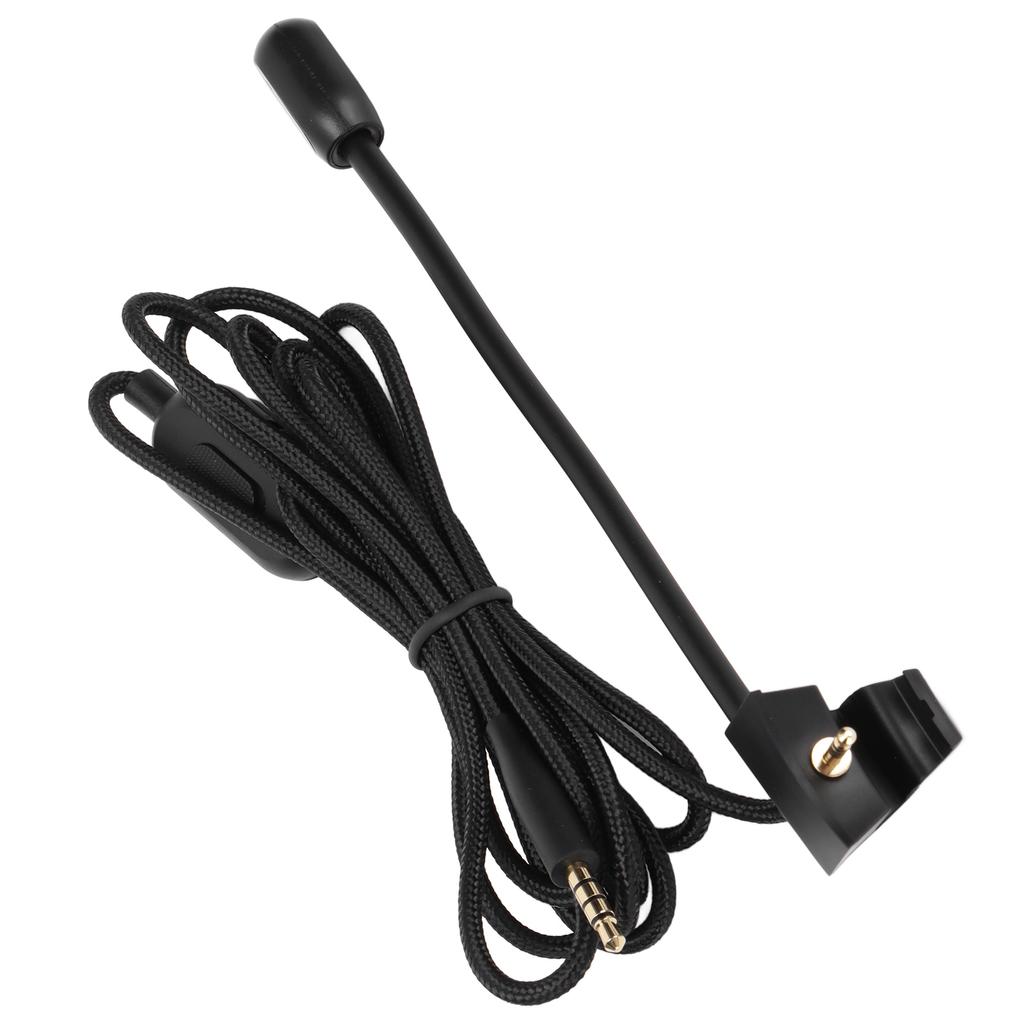 Gaming Headset Microphone Cable Adjustable Volume Replacement Wireless Headphone Cable with Mute Switch for QC35