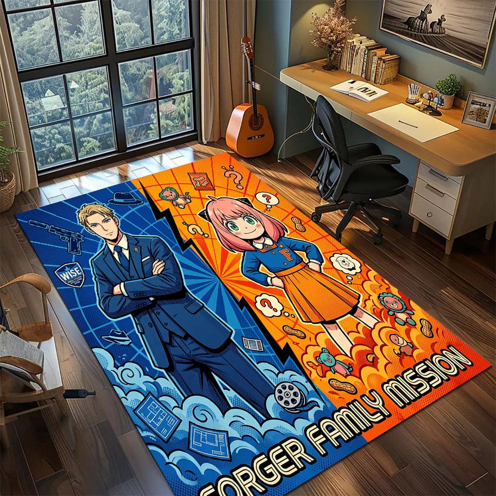 SPY×FAMILY Carpet Floor Mat Non Slip Large Area Washable Gamer Bedroom Home Room Decor YUN6512