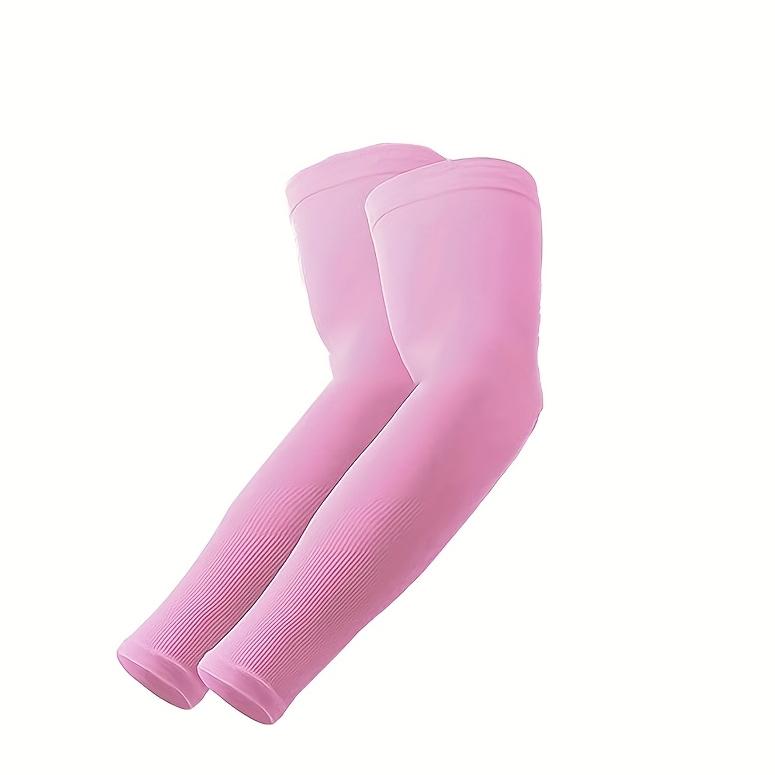

1Pair UV Sun Protection Arm Sleeves Breathable Quick Dry For Cycling Sport Sleeve Ice Fabric Sun Protection Sports Compression розовый