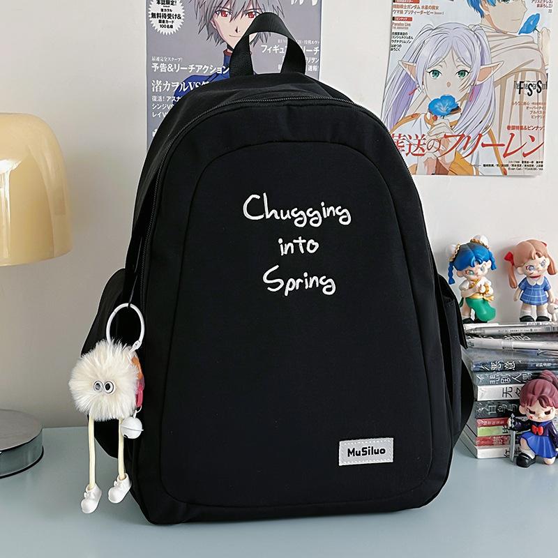 School Bag New Fresh and Sweet Candy Color Backpack Junior High School Students Light Travel Large Capacity Backpack