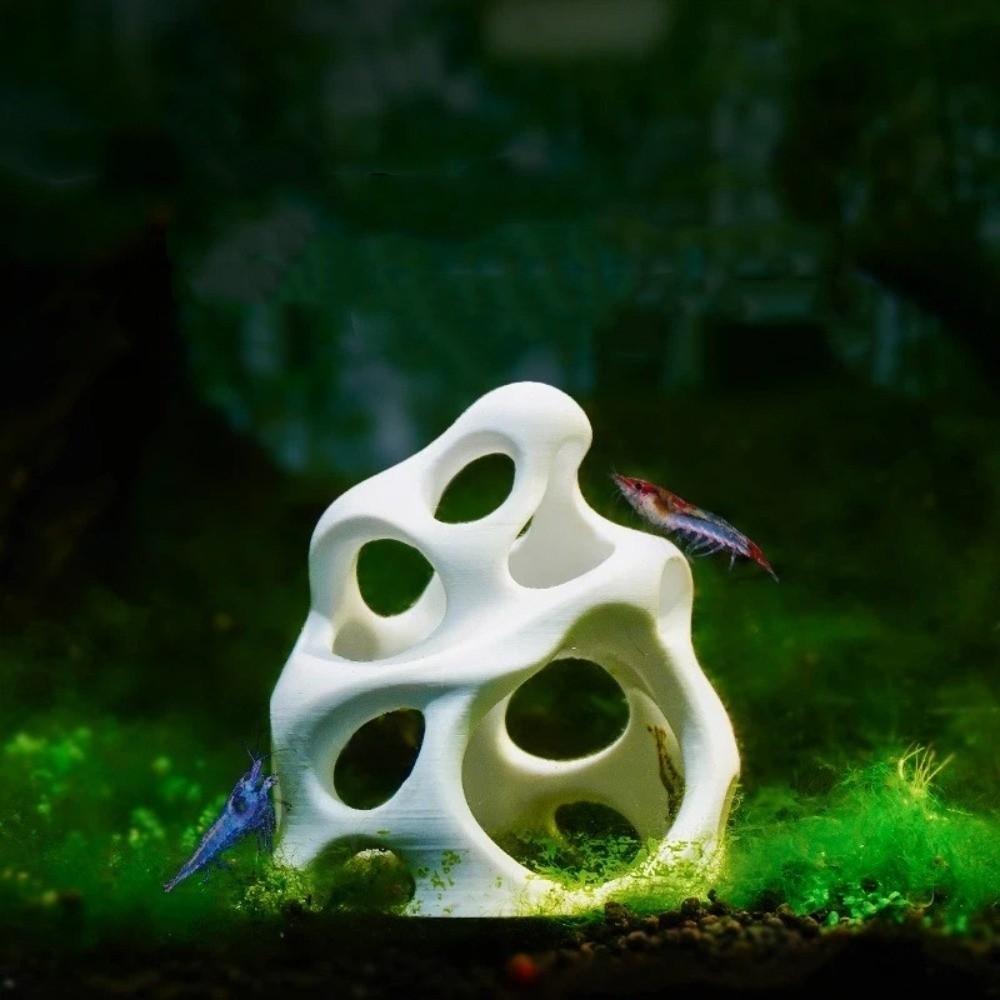 Natural Look Fish Shrimp Breeding Shelter Plastic Aquarium Hiding House  Aquarium Landscaping
