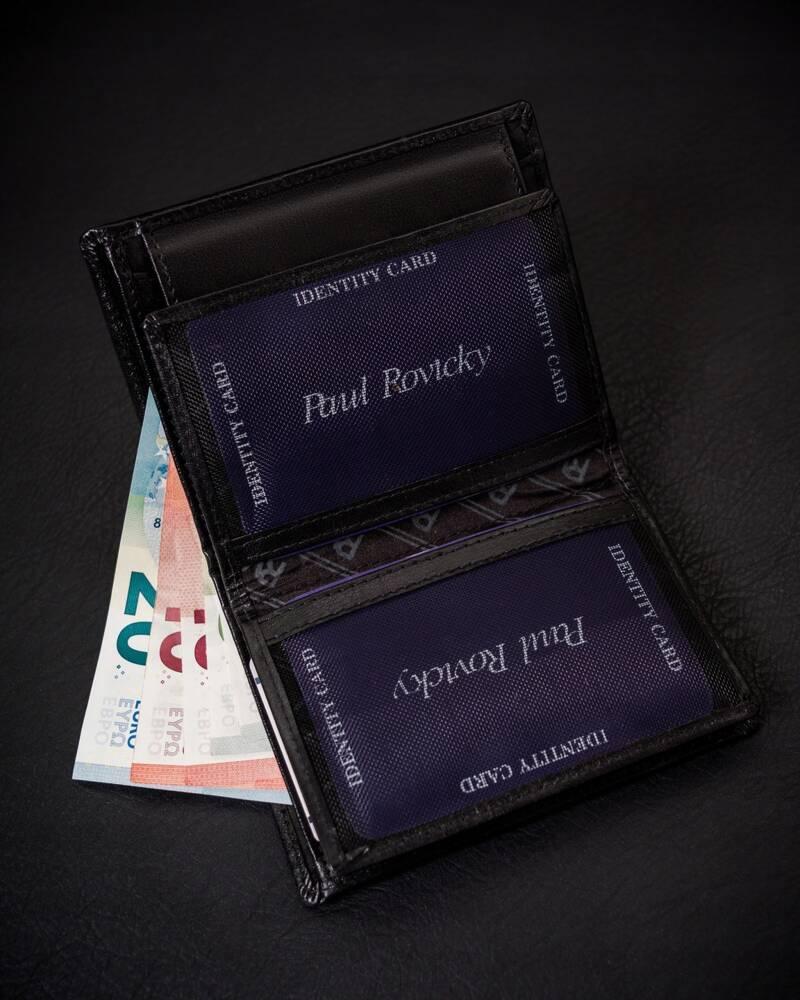 Extensive men's wallet made of natural leather - Rovicky