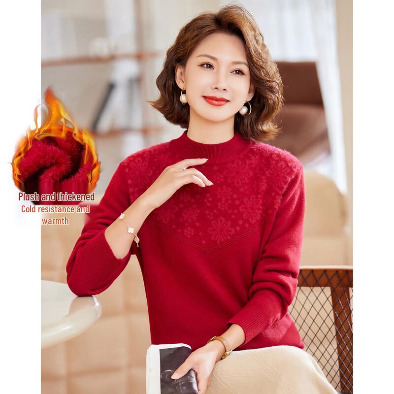 

Pastel Women s Plus Velvet Pullover Sweater XL