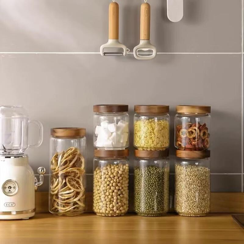 ZISIZ Screw-Top Glass Storage Jar