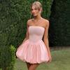 New Tube Top Skirt, Temperament Waist and Thin A Swing Short Skirt, European and American Style Spice Girl Dress Ins