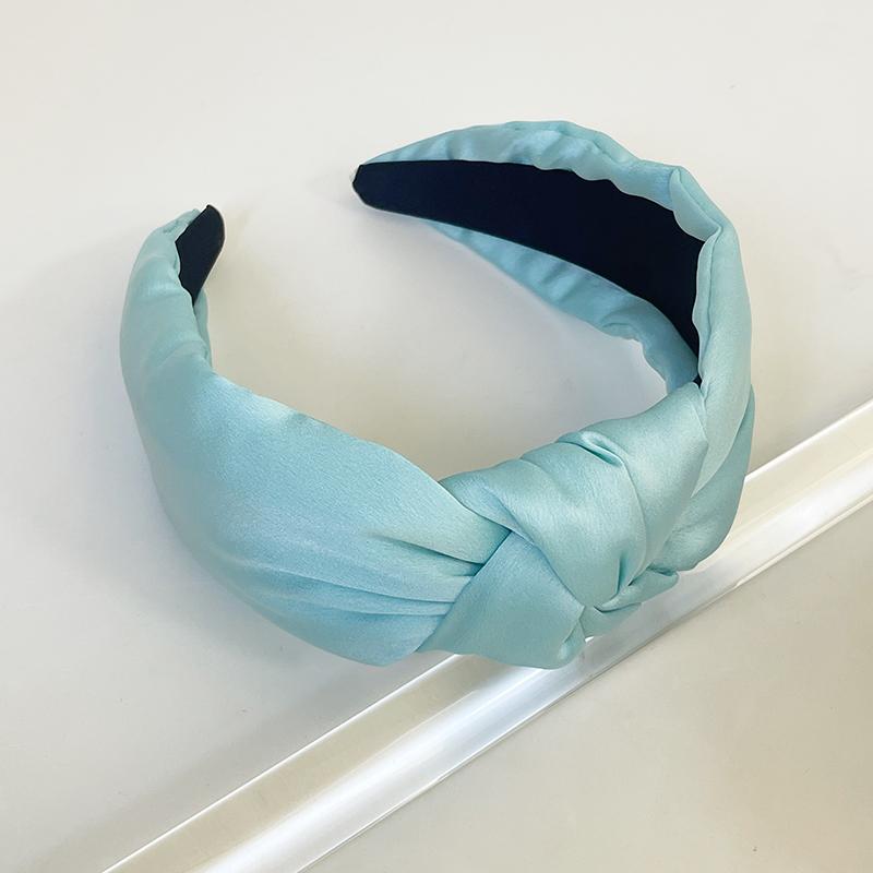 Böhmisches farbiges Satin Schwammknoten Haarband Stirnband Erwachsene Haarschmuck Haarschmuck