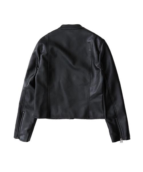 Lady Volume 9073 Vegan Lether Jumper_Black
