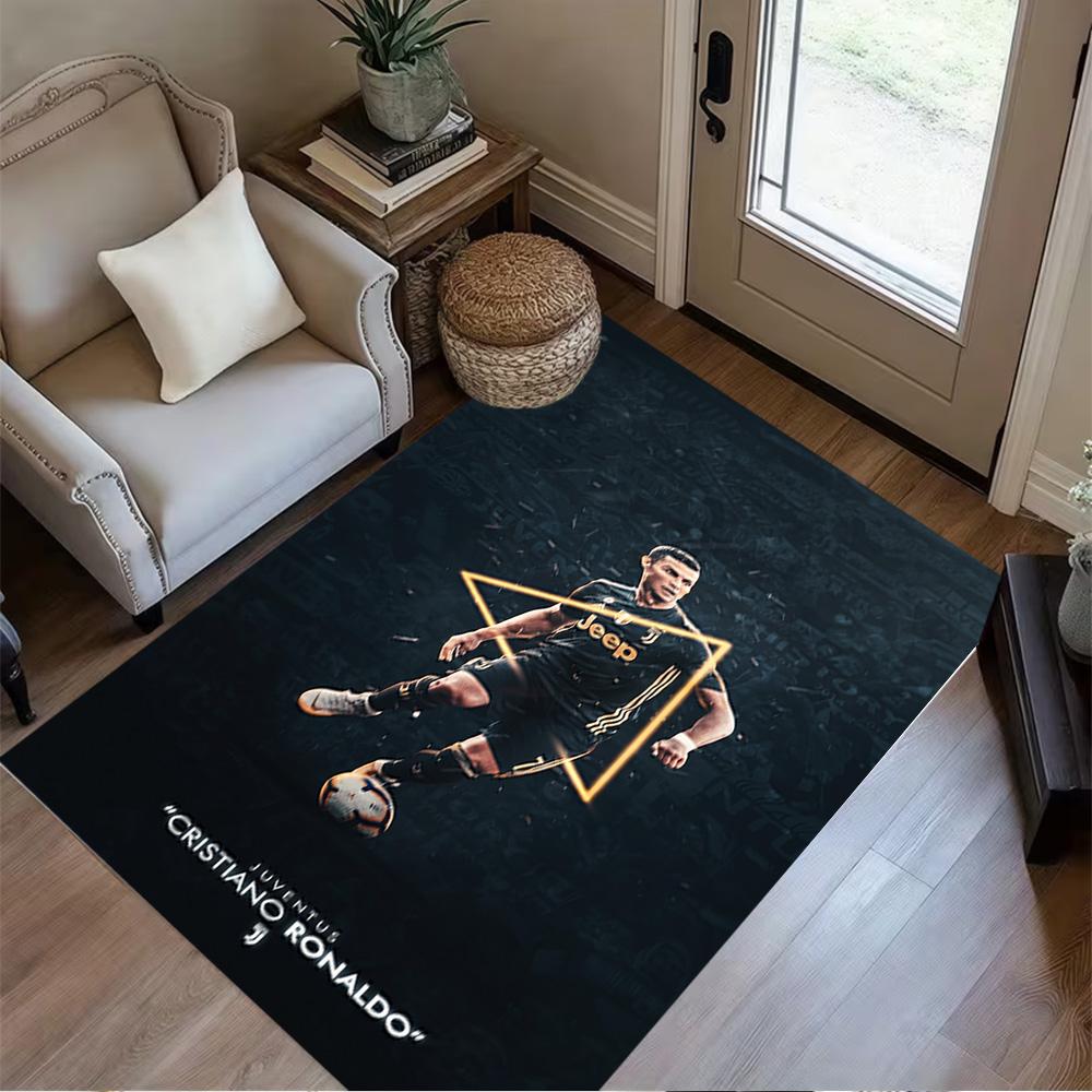Football Legend Ronaldo Floor Mat Perfect for Outdoor Living Rooms Study Room Hallway Anti-slip Rug Decorate Offices Gift for Festivals