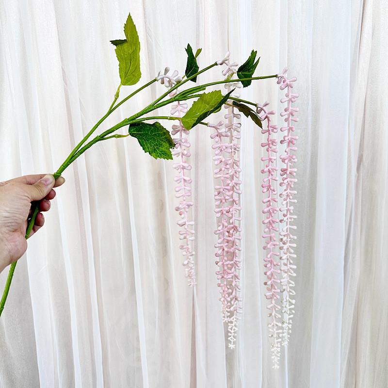 Faux Plant Wall Decor With Senecio Rowleyanus For Home Interior And Photography Use