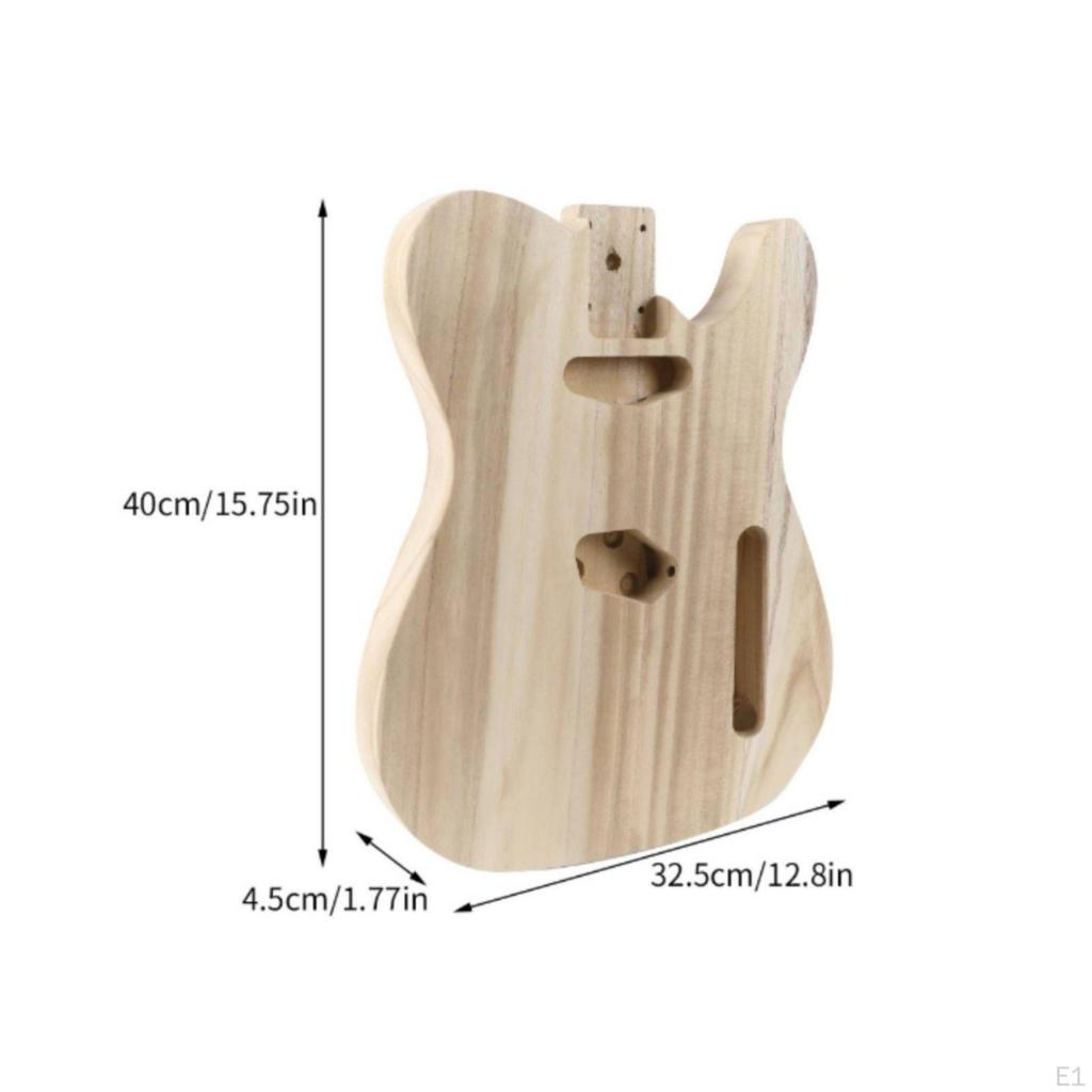 Corpo per Chitarra Stile SingleCut Classico Verniciabile Legno Elettrico Su Misura Costruzione per Riparazione