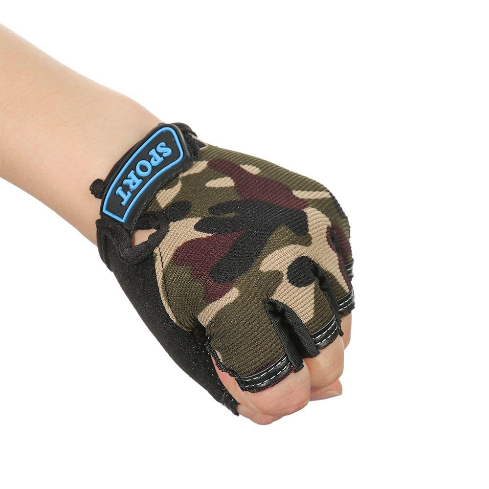 Cycling Non-slip Children's Bike Gloves Half Finger Mittens Child Bicycle Gloves Sports Riding Equipment