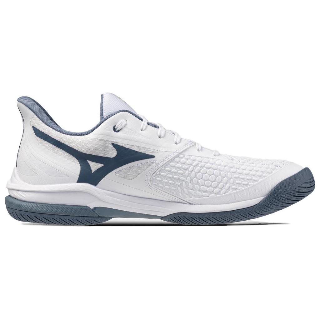 Mizuno Wave Exceed Tour 7 Comfortable Fit Low Top Tennis Shoes Unisex Sneaker White Blue 61GA267001