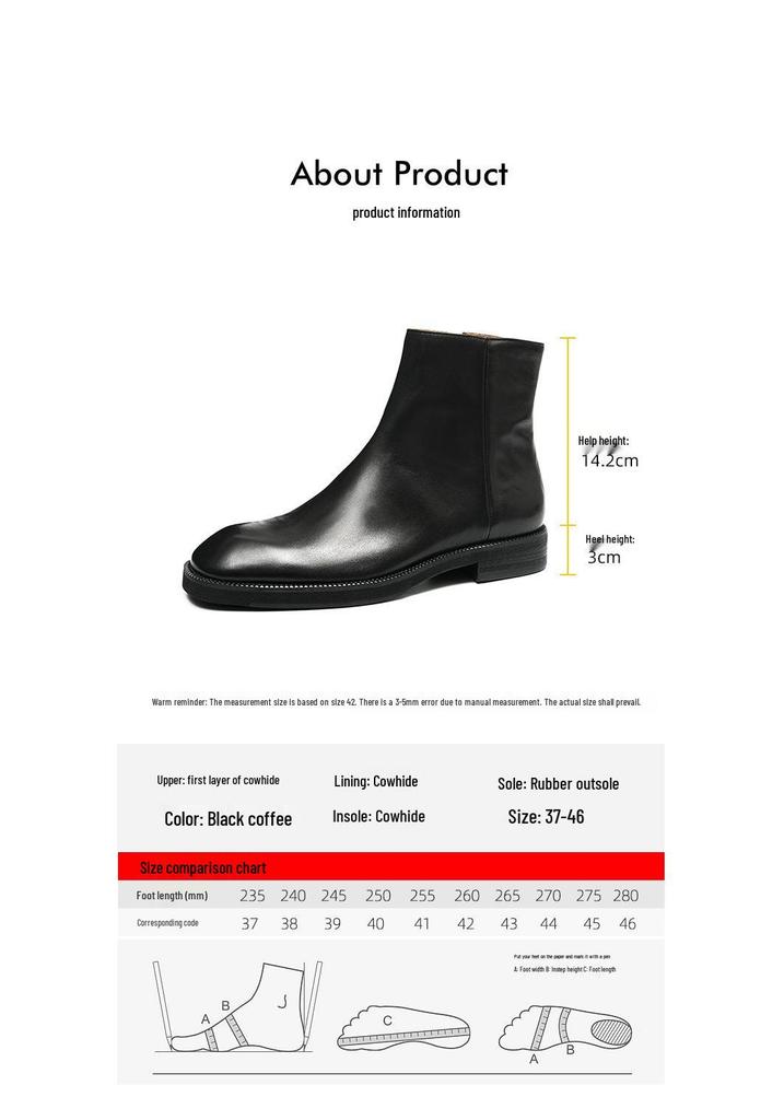 Men's 2026 Retro High-Top Leather Martin Chelsea Boots - Genuine Leather, Winter British Style