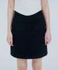 Pin Black Classic Tweed Skirt Black
