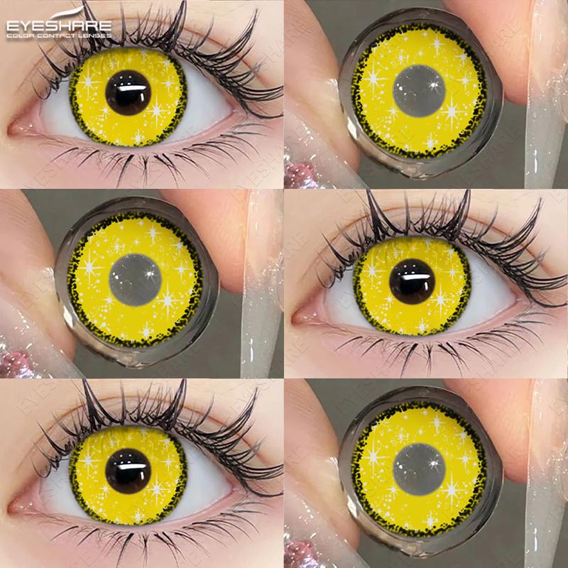 AMARA Cosplay Anime Eyes Lenses for Eyes Makeup Ccrazy Halloween Beauty Contact Lenses Eye Cosmetic Color Lens Eyes