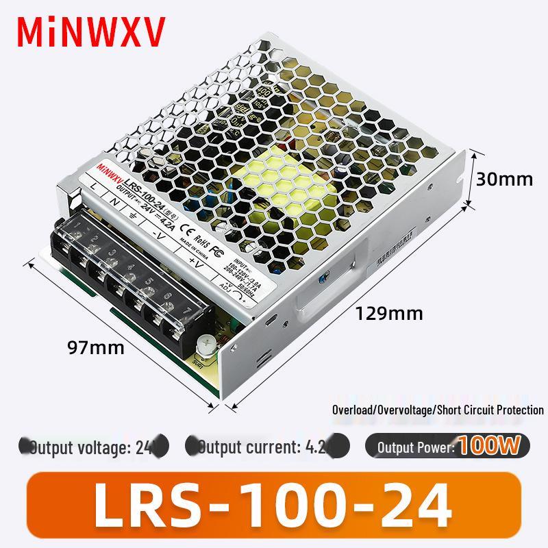 LRS Ultra-thin Switching Power Supply Transformer 220V to 12V/24V DC, Available in 35W/50W/100W/250W/600W Variants