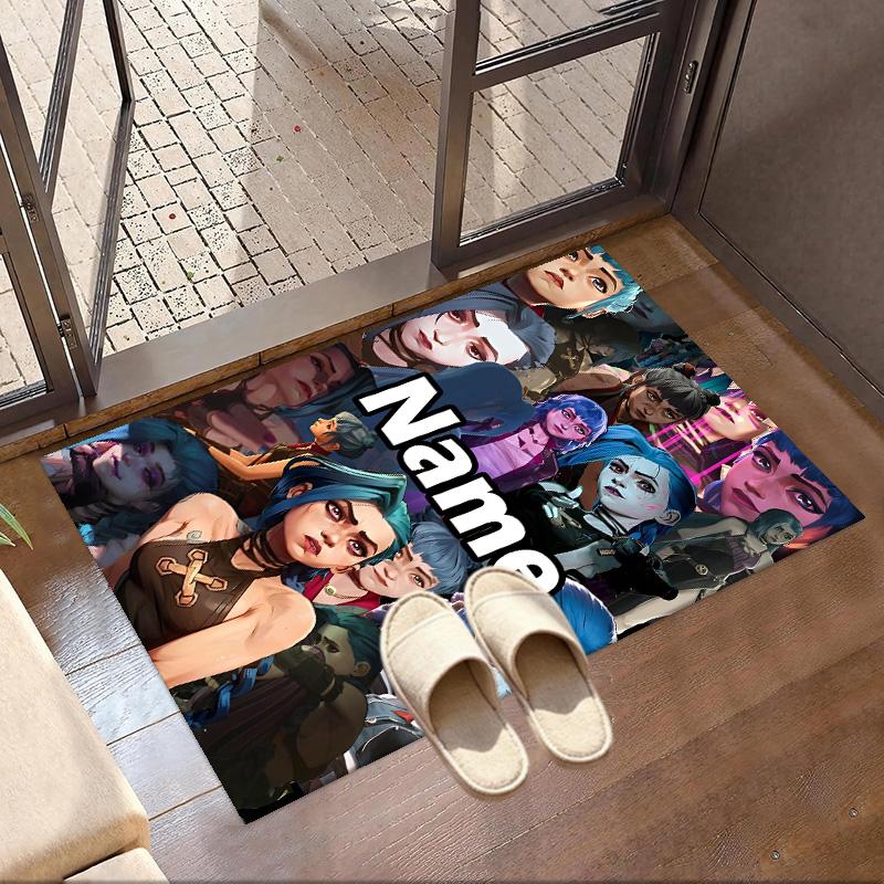 Custom Name Personalized Jinx Print Carpet, Versatile Home Decor Rug, for Playroom, Apartment, Balcony, Entryway, Hallway Gift