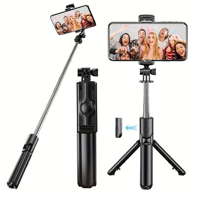 New Selfie Stick S03 Tripod Bracket with Bluetooth Remote Control Wireless Selfi Stick Phone Holder Stand for IPhone Samsung
