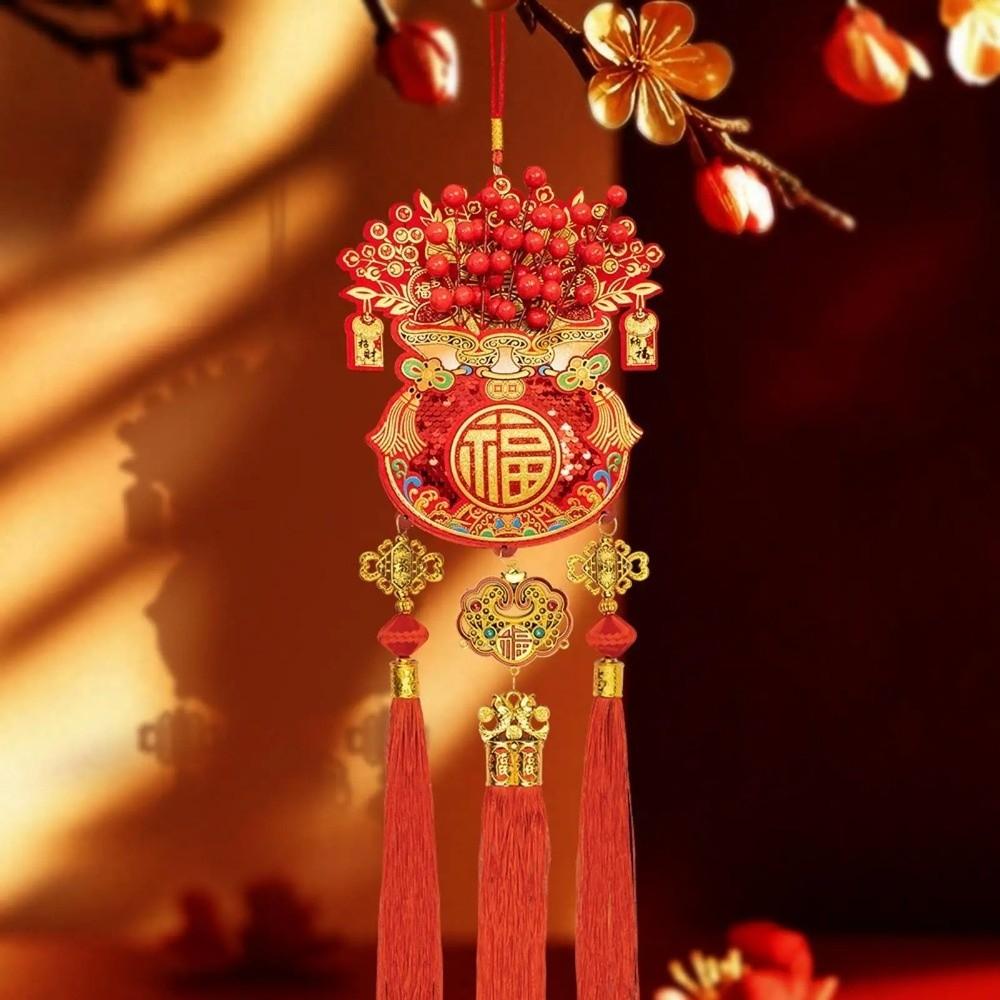 Lucky Bag Shape Chinese New Year Decoration Traditional Creative Spring Festival Pendants Exquisite Three-dimensional
