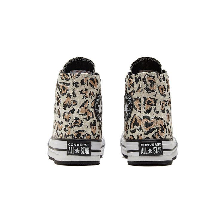 Converse Chuck Taylor All Star Canvas Comfortable Versatile High Top Kids Canvas Shoes Kids Sneakers Black Brown 671604C