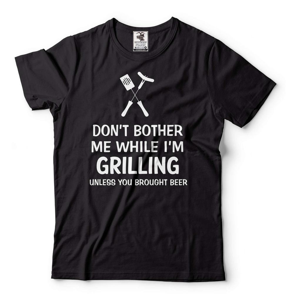 Beer Grilling Shirts Don't Bother Me While I'm Grilling Shirt Grilling Gifts