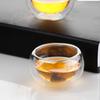 2 Pieces Glass Tea Set Double Cup fit for Using at Home Office Coffee Shop Hotel Etc